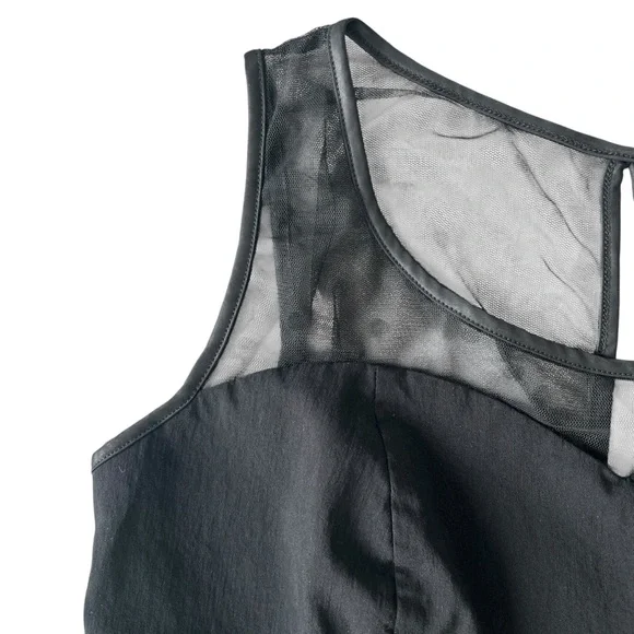 Torrid Peplum Top Womens 1X Black Mesh Polka Dot Sweetheart Gothic Retro Plus - Picture 3 of 10